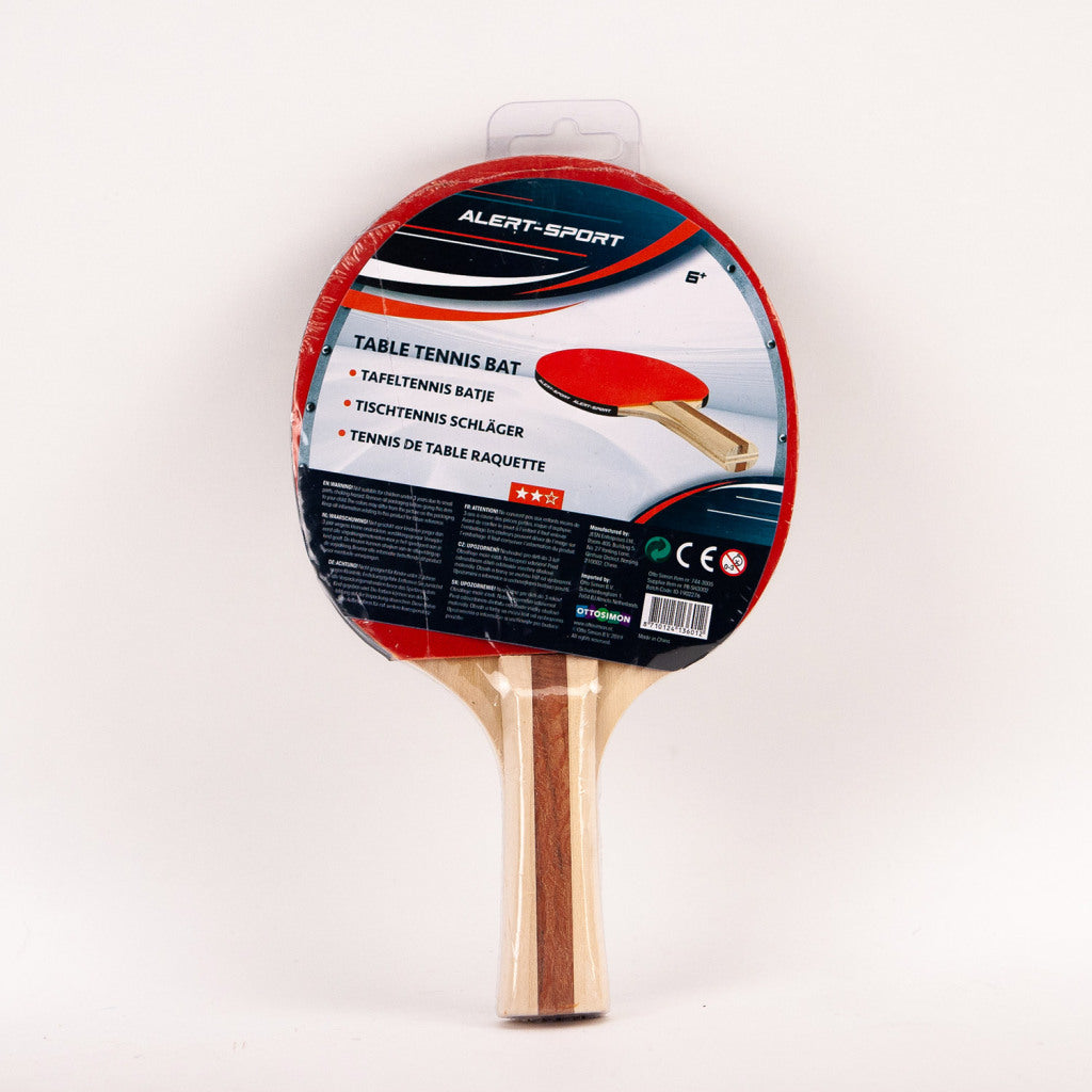 Alert alert sport 2 sterren tafeltennis batje hout rubber