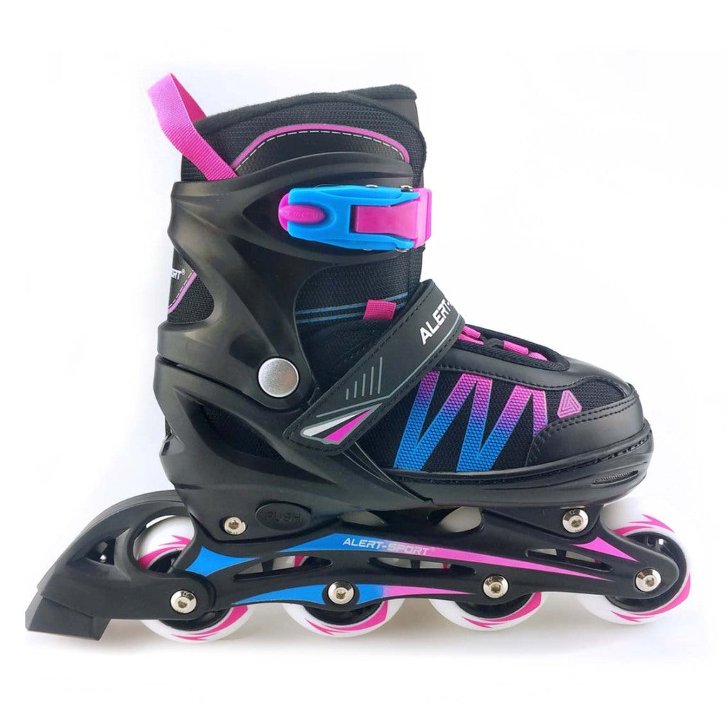 Alert alert inline skates maat 39-42 blauw roze zwart