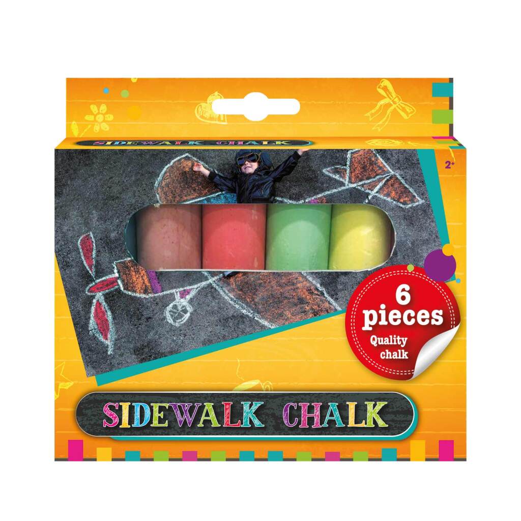 Basic sidewalk chalk 6 pieces