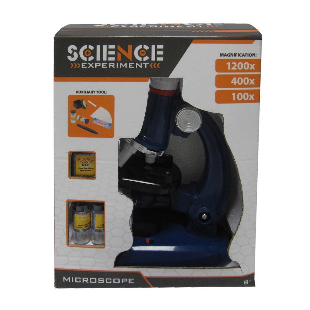 Microscopio di base con ingrandimento 100-1200x + luce