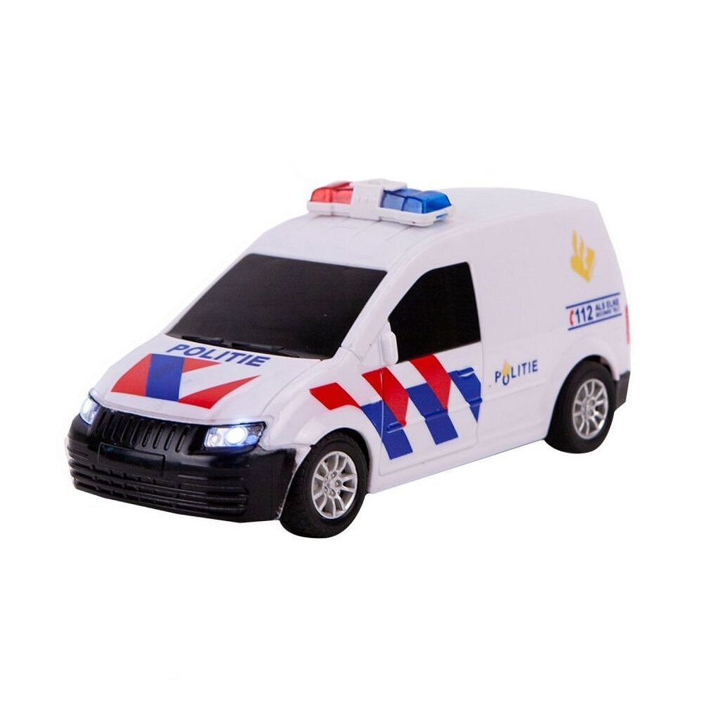 Voiture de police radiocommandée à roues rapides avec éclairage | 2 pièces