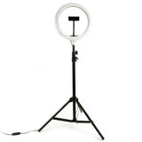 Grundlegende Selfie -Ringlampe 26 cm mit Stativ 210 cm