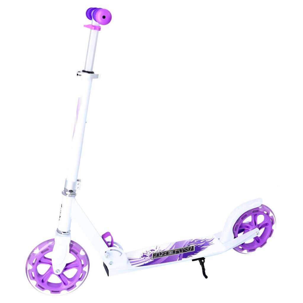 Trottinette Alert Spinout en aluminium à grandes roues blanc violet