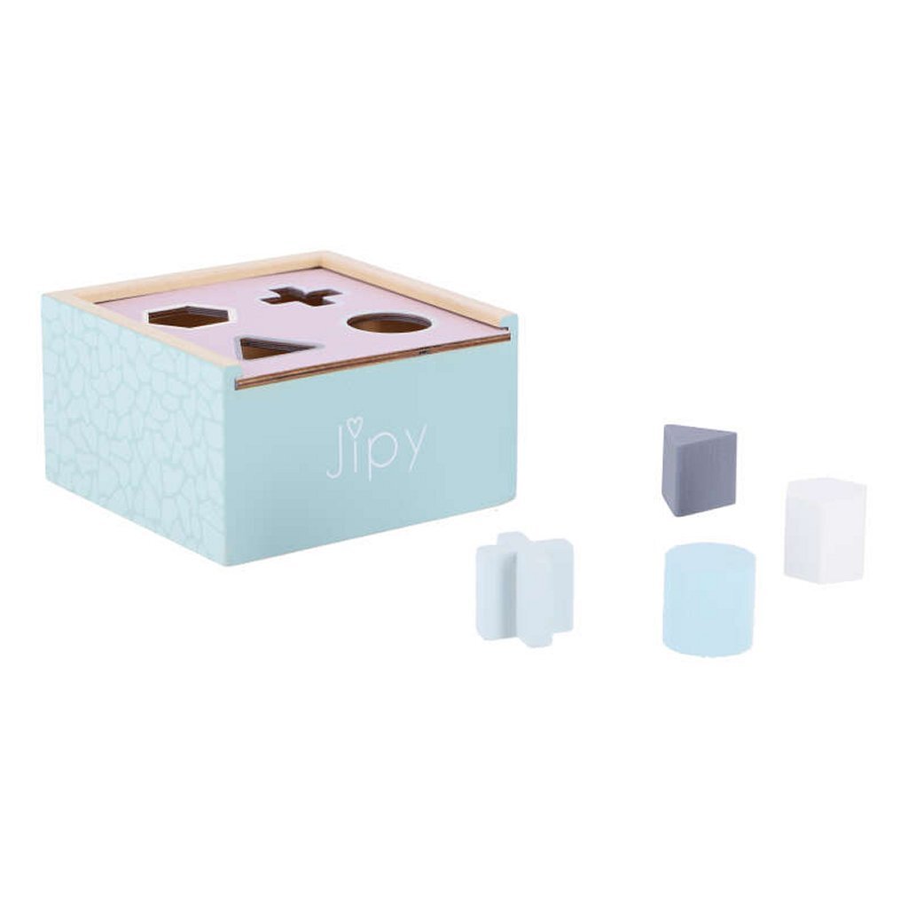 Jipy jipy houten vormenstoof paars-blauw