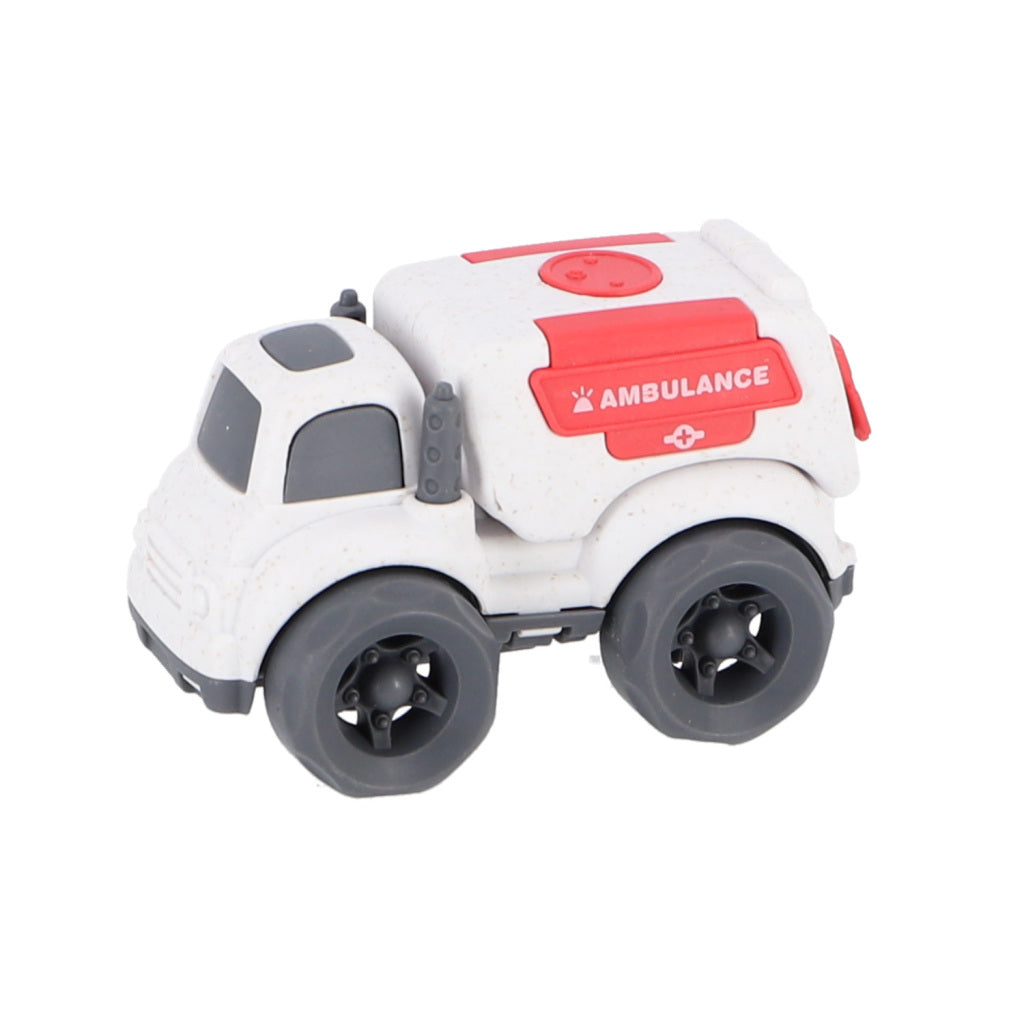 Ambulance voiture bioplastique Jipy | 2 pièces