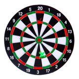 Cible de fléchettes No Brand double face avec 6 flèches 37 cm | 3 pièces