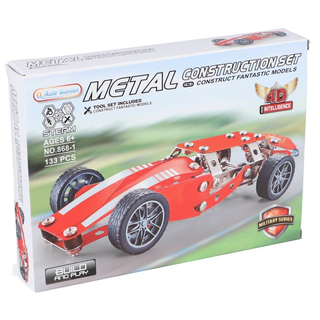 Jeu de construction de voiture de course en métal d'autres marques
