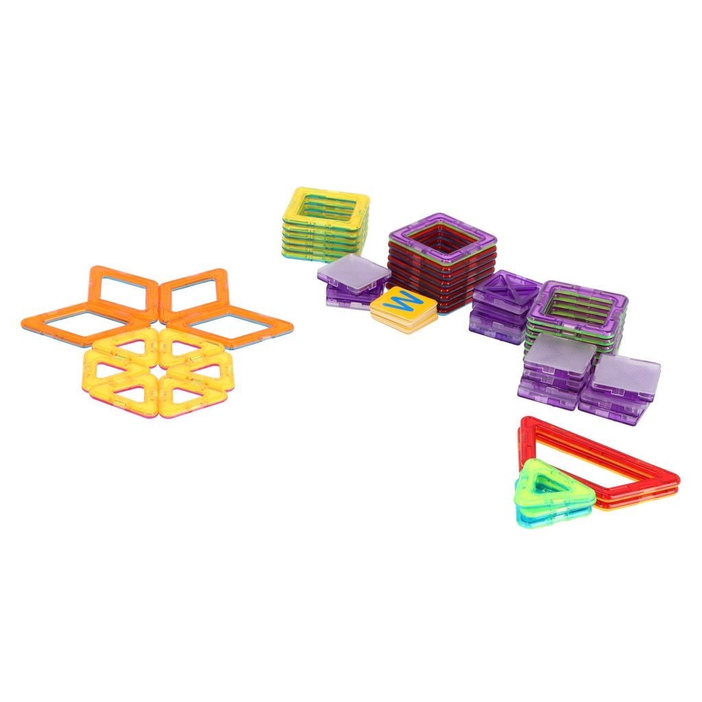 Carreaux magnétiques scientifiques formes diverses 77 pièces 5,5 cm
