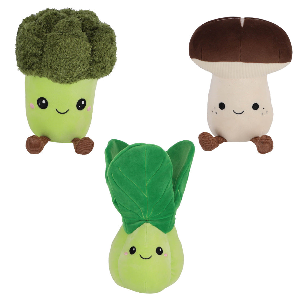 Pluchiez peluche légumes 3 assortis | 3 pièces