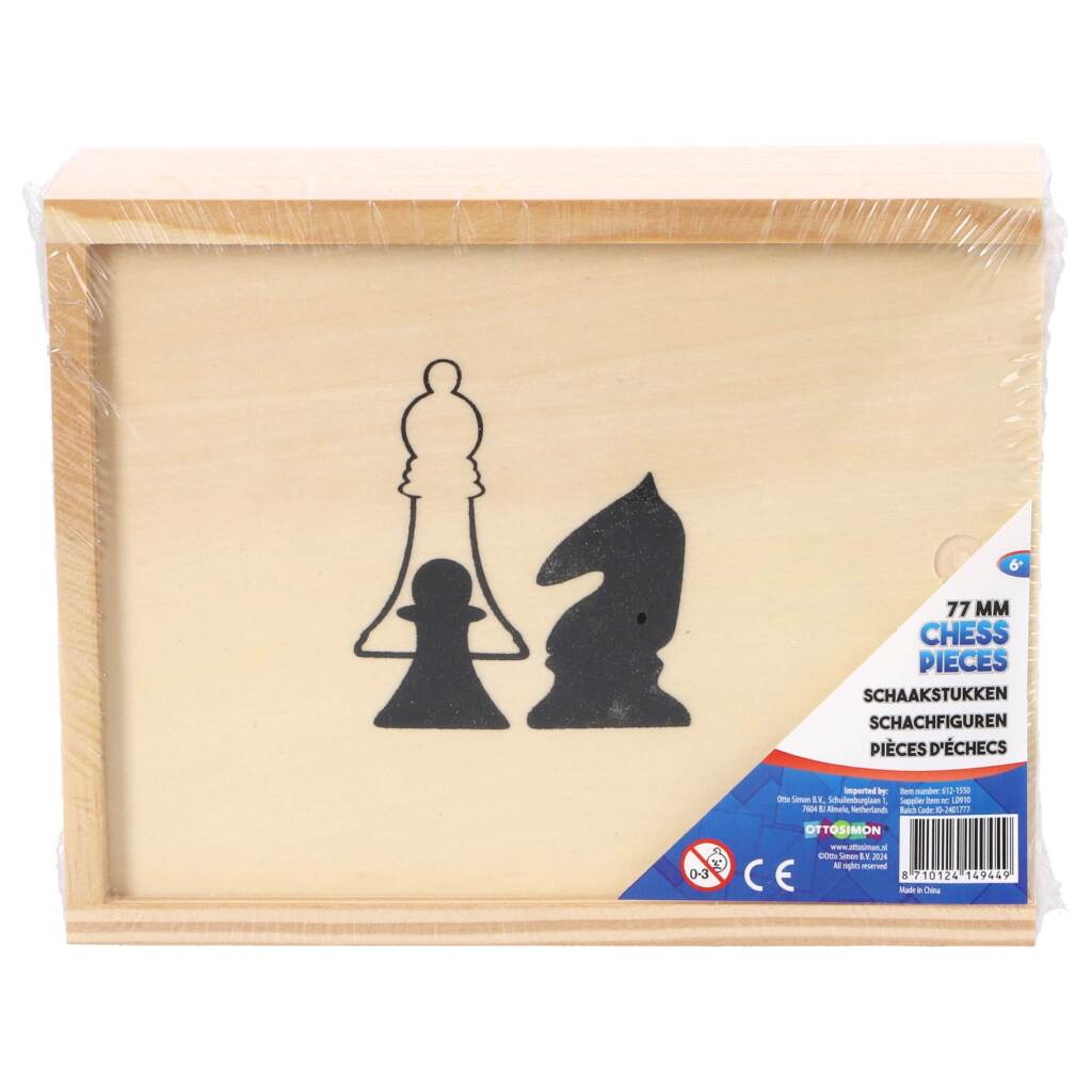 Pièces d'échecs de marque privée Osa dans une boîte 19 x 15,5 cm | 3 pièces