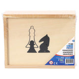 Pièces d'échecs de marque privée Osa dans une boîte 19 x 15,5 cm | 3 pièces
