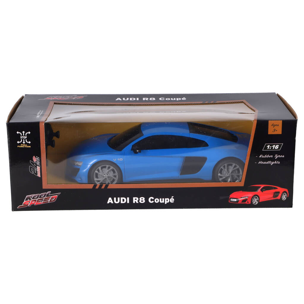 Kool Speed ​​RC Audi Audi R8 V10 COUPTUTE; 1:16 + jasnoniebieski