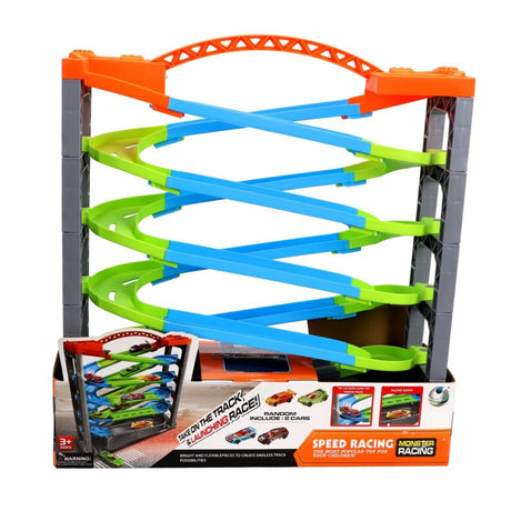 No Brand Race Track Deluxe 5 couches + 2 voitures de course