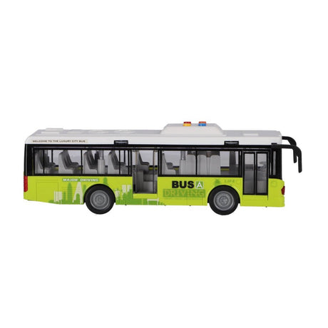 Bus urbain autres marques 1:16 + lumière et son blanc vert