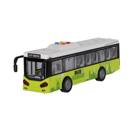 Bus urbain autres marques 1:16 + lumière et son blanc vert