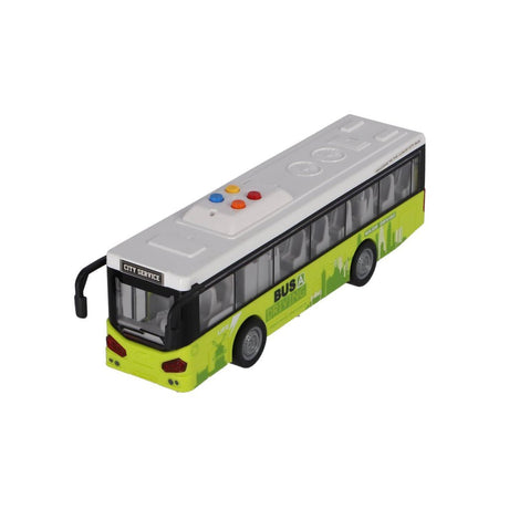 Bus urbain autres marques 1:16 + lumière et son blanc vert