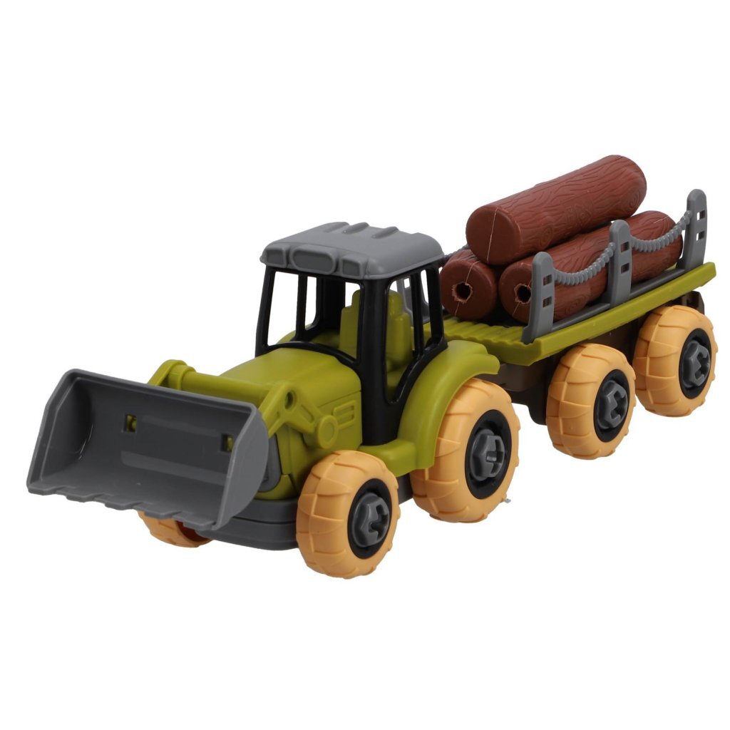 Tracteur sans marque avec remorque