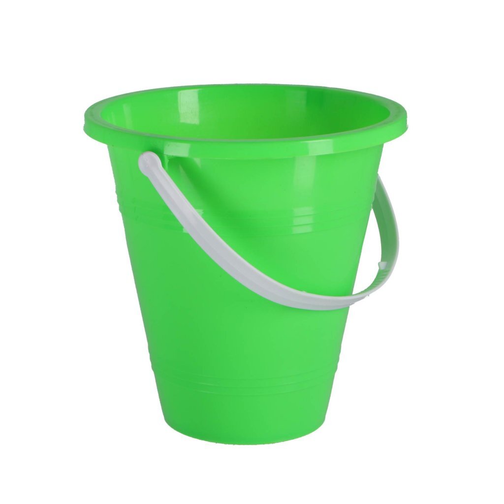 Seau avec anse autres marques assortis orange, vert, jaune et bleu | 6 pièces