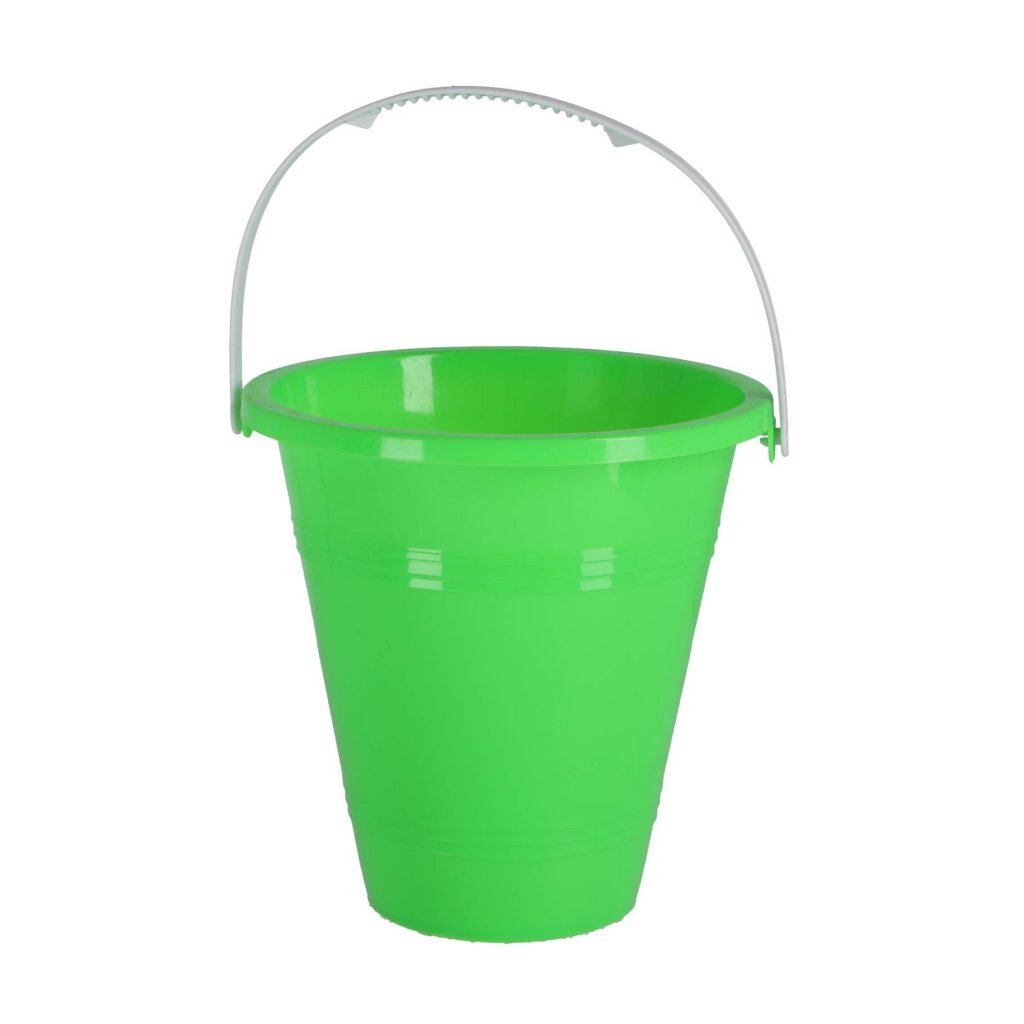 Seau avec anse autres marques assortis orange, vert, jaune et bleu | 6 pièces