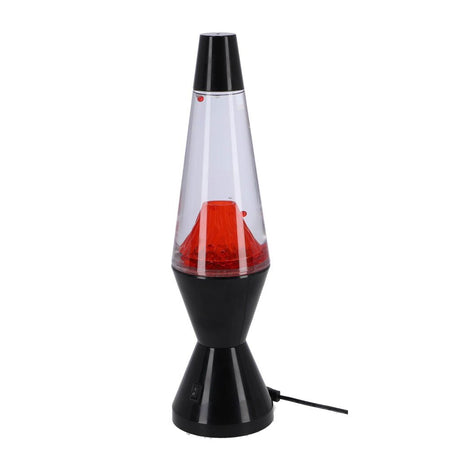 C'est la fête ! lampe à lave volcan noir rouge