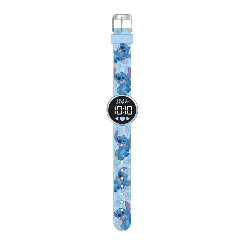 Montre Accutime Stitch LED ronde, batterie remplaçable | 3 pièces