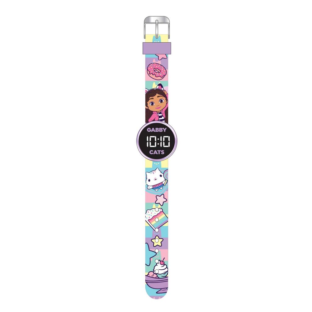 Accutime Gabby's Dollhouse Watch LED ronde, batterie amovible | 3 pièces