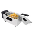 Daily home friteuse 3l inox noir