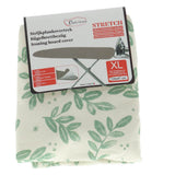 Housse de repassage maison quotidienne stretch xl 135x47 cm vert blanc
