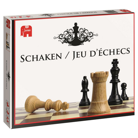Échecs géants 1 plateau en carton (30x30cm) avec 32 pièces en bois.