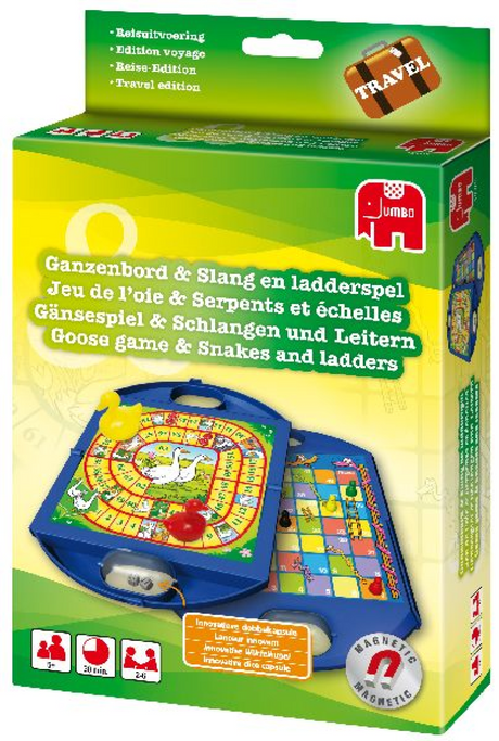 Jeux de voyage géants, planche d'oie, serpents et échelles