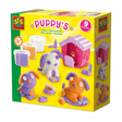 Ensemble de six chiots en argile