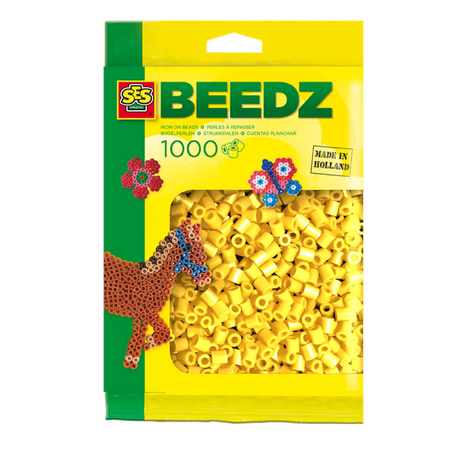 Ses perles thermocollantes - jaune, 1000pcs.