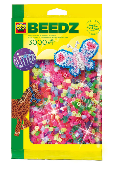 Ses creative ses perles thermocollantes - paillettes, 3000 pcs.