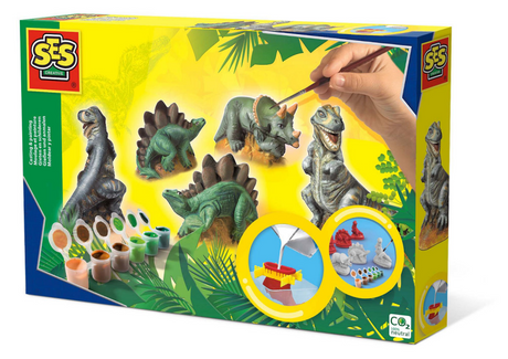 Ses creative ses moulage en plâtre - dinosaures