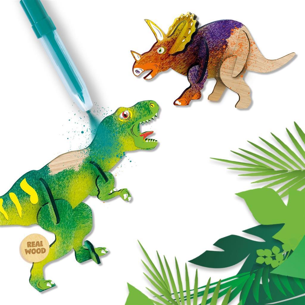 SES Blow Airbrush Blære Pennen Dinosaurs