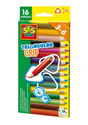 Ses creative crayons de couleur à prise triangulaire, 16 pcs.