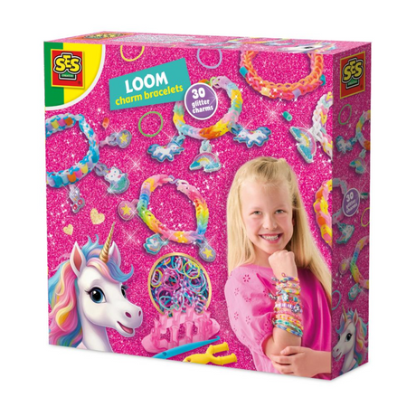 Ses licorne créative - métier à tisser breloques bracelets - confection de bracelets - bricolage - pour les filles à partir de 6 ans