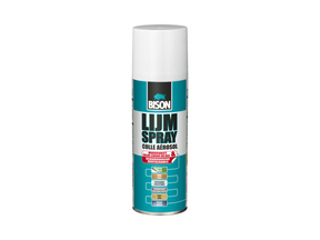 Bison Spray adhésif universel en bombe aérosol 200 ml - Spray adhésif pratique pour le collage permanent ou temporaire de papier, carton, photos, affiches, collages, feuilles métalliques, matériaux isolants et décoratifs, feutres, textiles, etc.