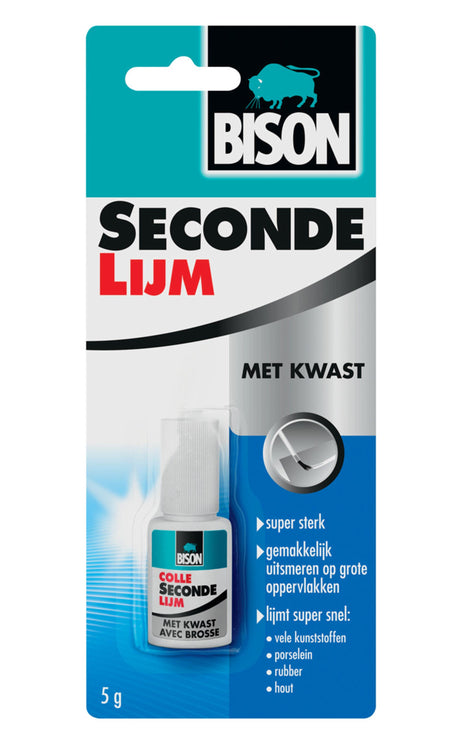 Bison super colle avec pinceau crd 5g*12 nl - 1490276 - 1490276