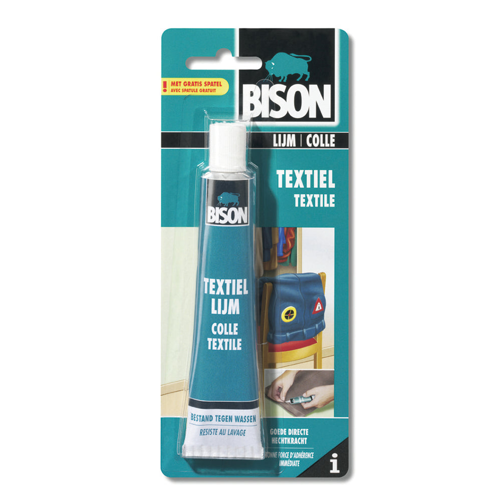 Colle textile Bison 50 ml, résistante au lavage