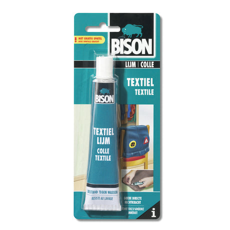 Colle textile Bison 50 ml, résistante au lavage
