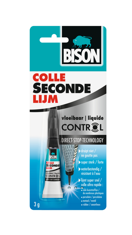 Bison superglue liquide 3g | 4 pièces