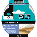 Ruban adhésif pour tapis Bison extra fort 10mx5cm