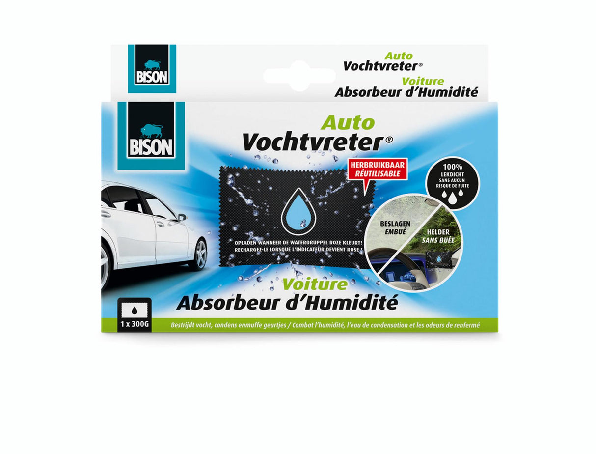 Absorbeur d'humidité Bison pour voiture 300gr | 2 pièces