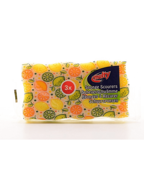 Multy éponge à récurer citron 3 pièces
