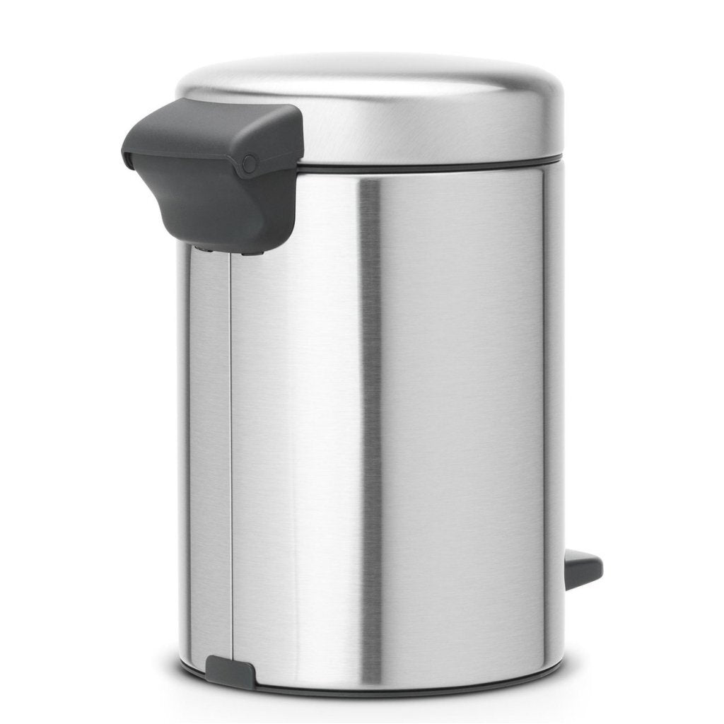 Brabantia newicon pedal bin 3l matte steel