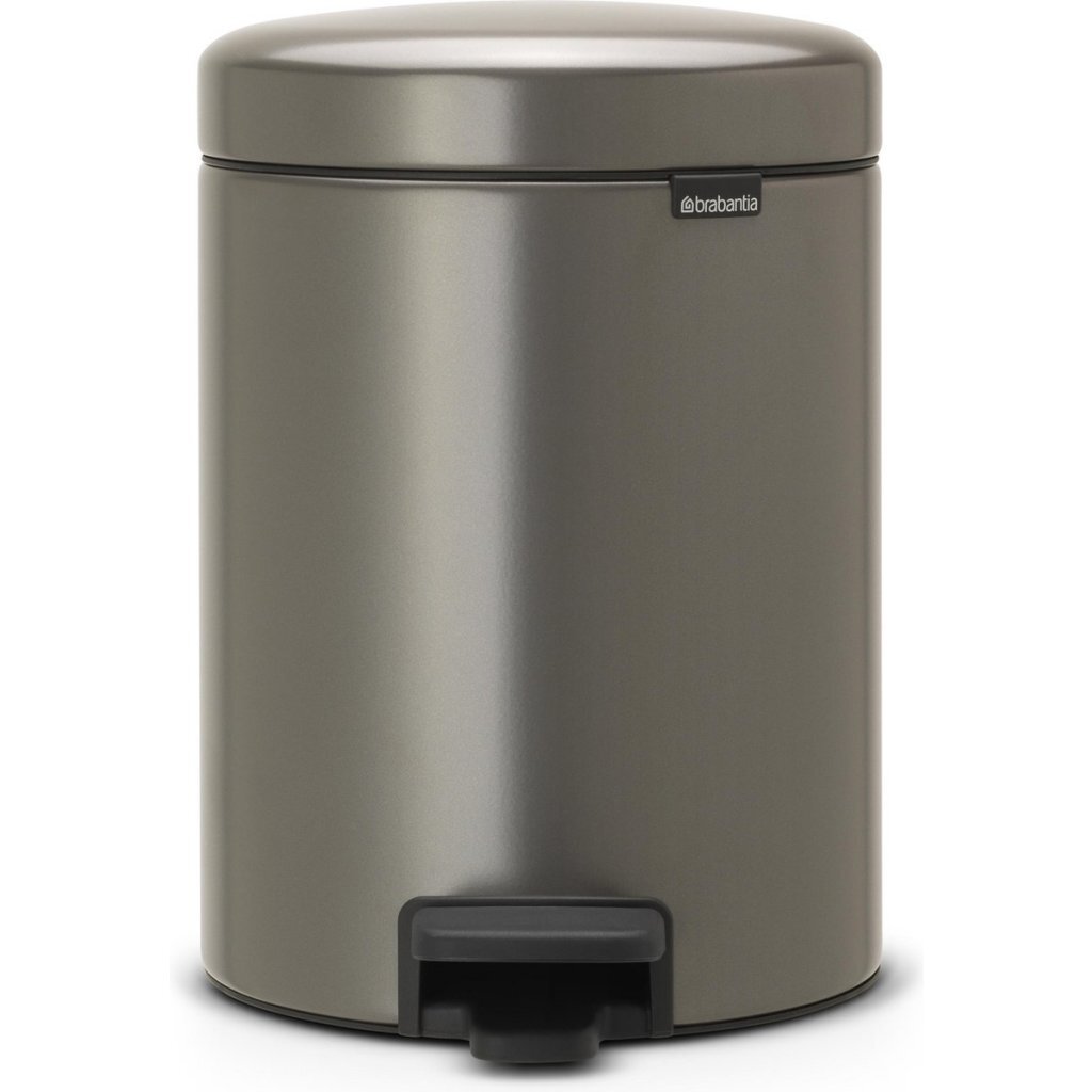 Brabantia newicon pedal bin 5l platinum