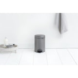 Brabantia poubelle à pédale newicon 3l platine