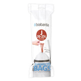 Sac poubelle Brabantia perfectfit, code j, 23l, 20 pièces