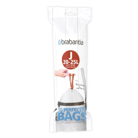 Brabantia sac poubelle perfectfit code j 23l 20 pièces